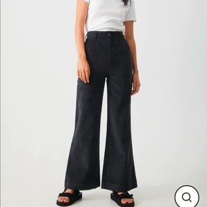 Afends - Maisie Flared Corduroy Pants - Navy - Size 28